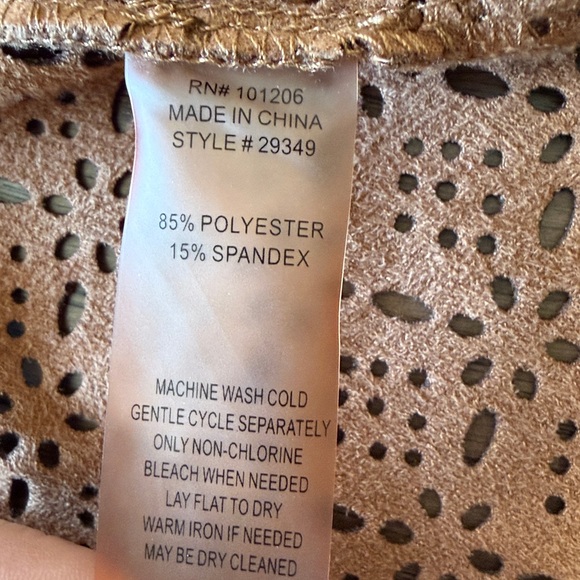 Soft Surroundings Faux Suede Laser Cut Vest - Picture 10 of 12